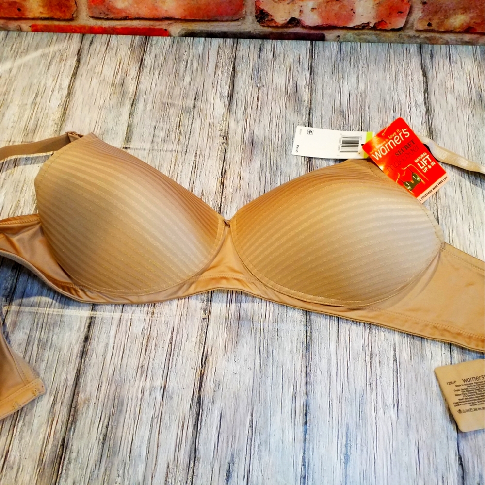 Warner's Tan wire-free lift Bra size 42B